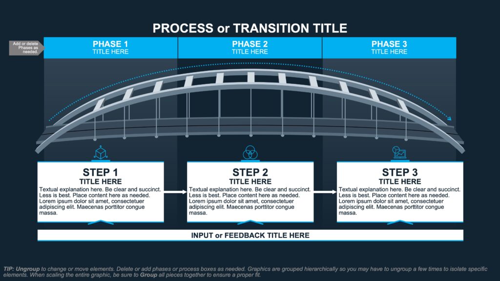 Sampling of editable PowerPoint graphics uploaded to Build-a-Graphic library August 2025