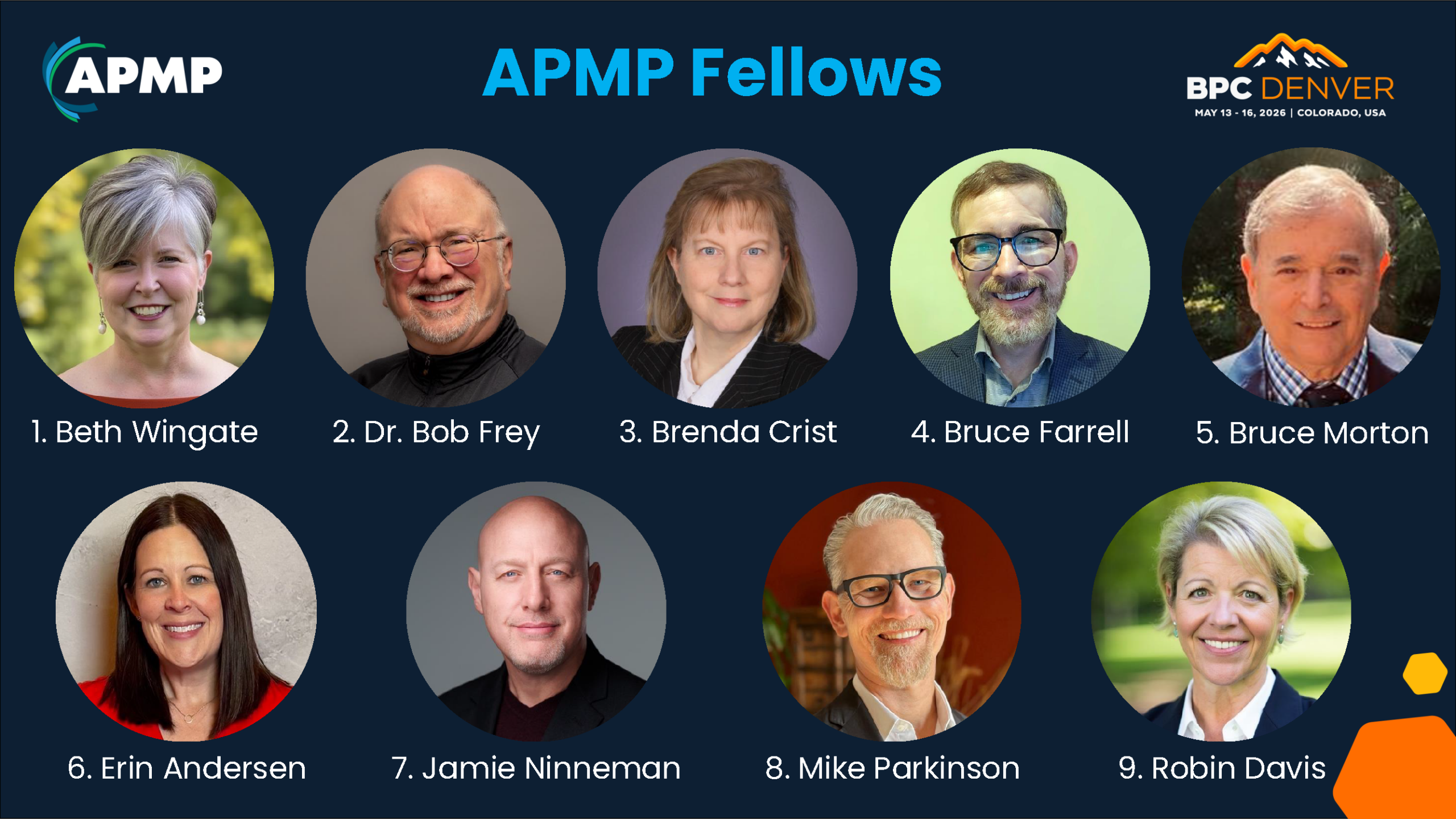 Speaker Headshots Of APMP BPC