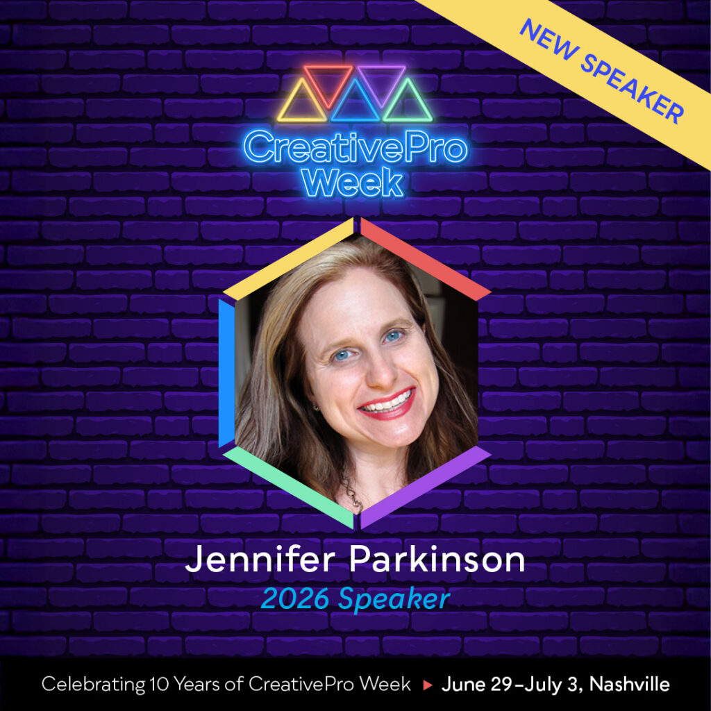 CreativePro Week Jennifer Parkinson Speaker